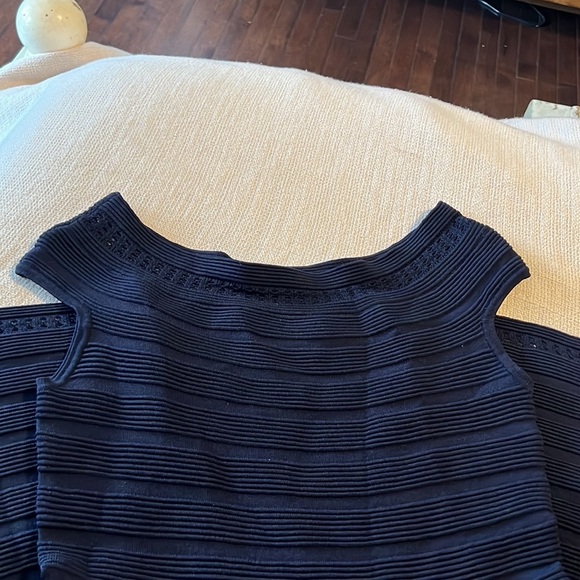 Eliza J..Navy Cap Sleeve or‎ off-the-shoulder minidress - Picture 6 of 10